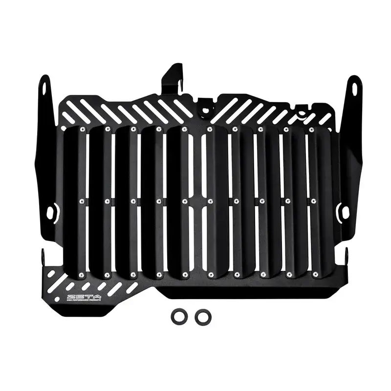 Zeta Radiator Guard for Tenere 700 (XTZ690) '20< (Alloy) - Black Handmade