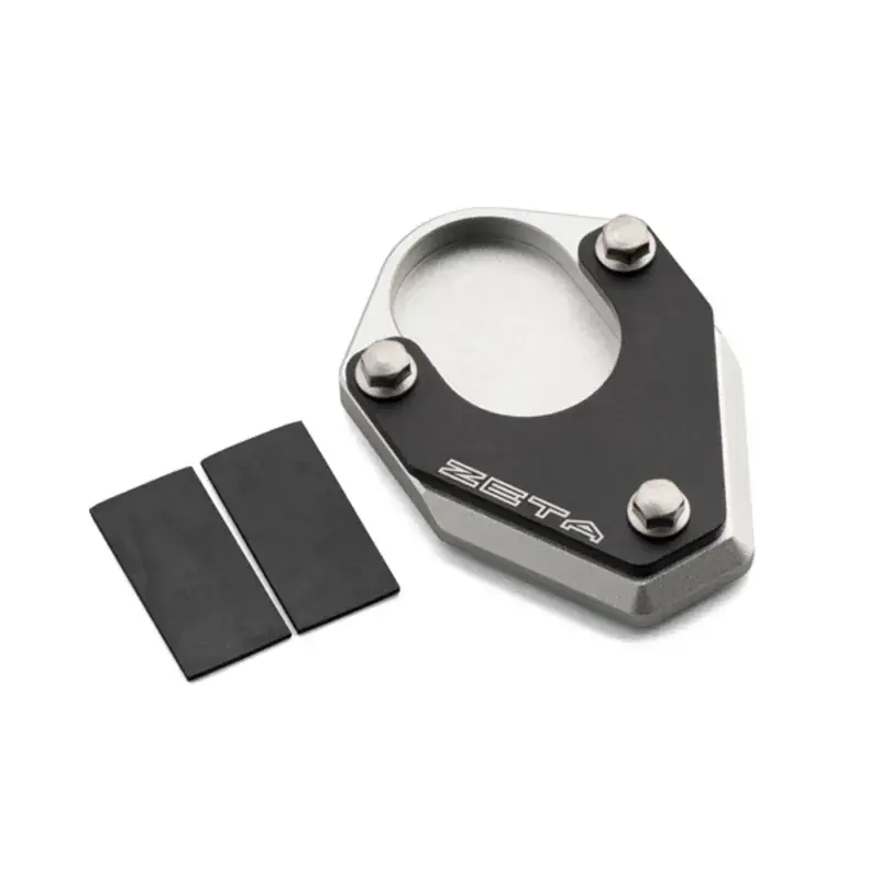Zeta Stand Pad Enlarger for KTM 1090 ADV '17<, 1290S ADV '15< - Black/Silver Final Sale