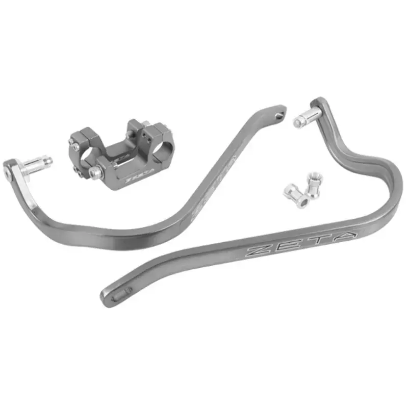 Zeta Handguard Full Frames (Armour Bend U-Clamp - Taper Bars) - Titanium Authentic