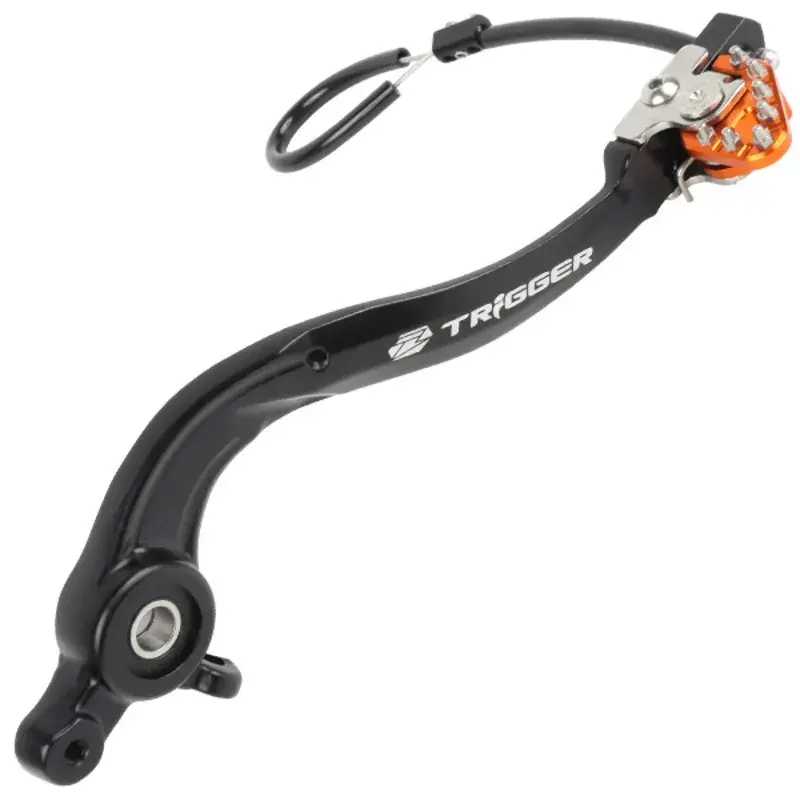 Zeta Trigger Brake Pedal for KTM SX/SXF/XC/XCF/Husqvarna '23<, GasGas MC '23< - Orange Trusted Brand