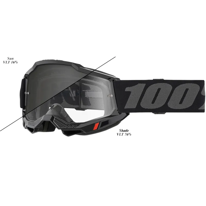 100% Accuri 2 Woods Goggle - Black Reduced Price