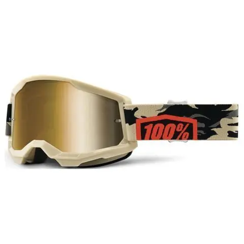 Worldwide Shipping 100% Strata2 Goggle Kombat True Gold Lens