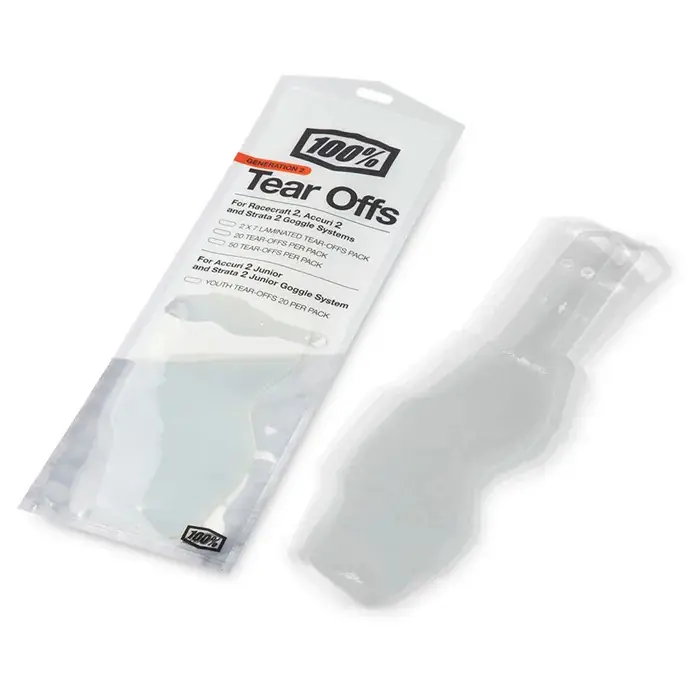 100% Accuri2 & Strata2 Youth Standard Tear-Offs 20Pk Best Seller