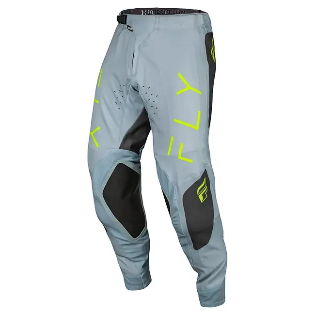 Worldwide Shipping Fly Racing Evo MX Pants - Ice Grey/Charcoal/Neon Green - 38