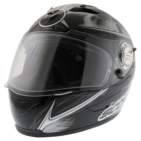 Latest Scorpion Exo 500 Shadows Helmet Black White