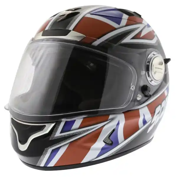 Crafted Scorpion Exo 1000 Dograge Helmet Red Blue