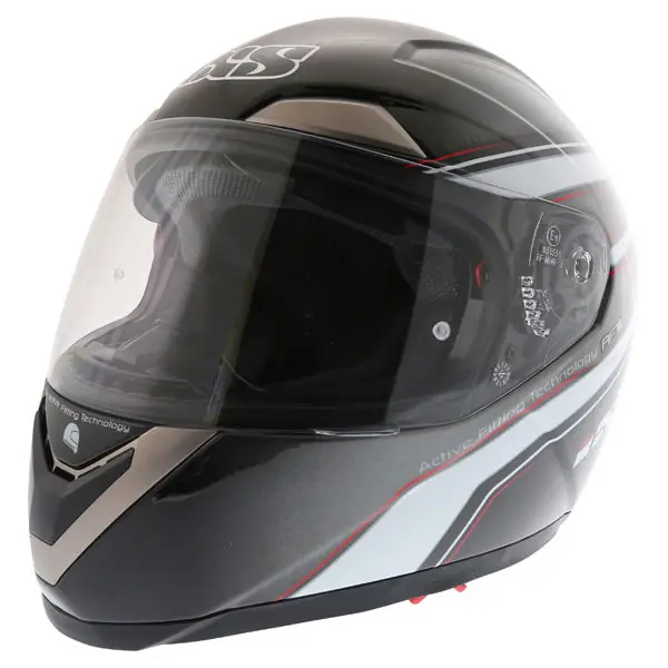 IXS HX 580 Aft Tourano Helmet Black White Red Exclusive
