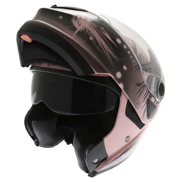 Frank Thomas DV06 Flip Front Helmet Pink Handmade