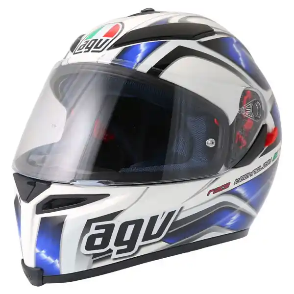 AGV K5 Hurricane Helmet White Blue Black Hot Picks