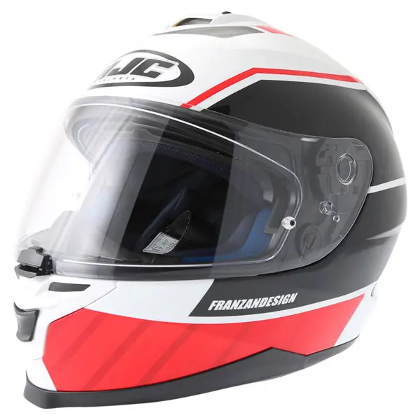Fast Shipping HJC IS-17 Tridents Helmet Red White Black