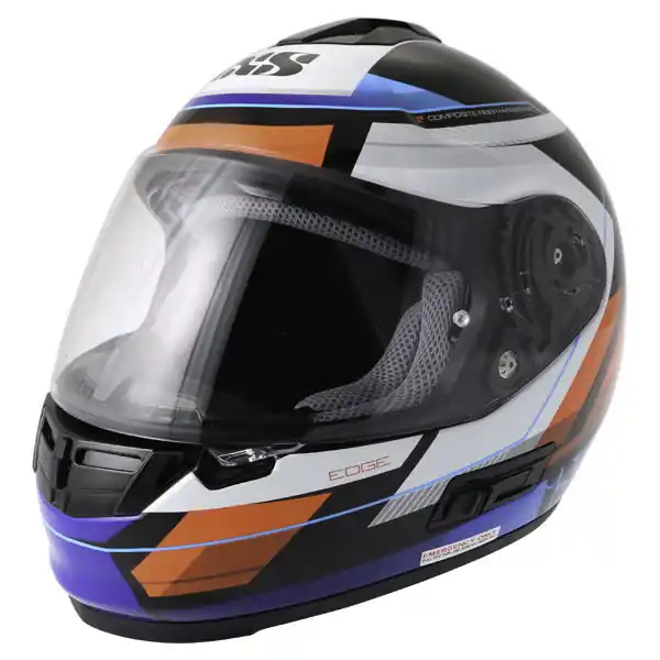 IXS HX 444 Edge Helmet Black Red Blue Seasonal Sale