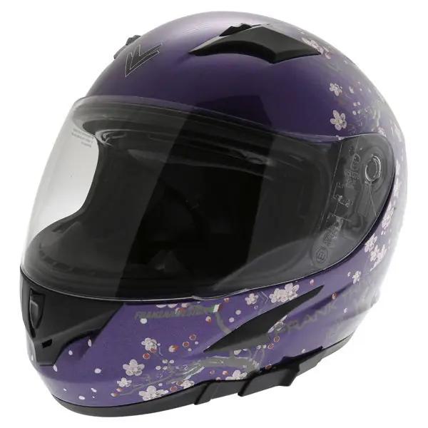 Price Drop Frank Thomas FT36SV Cherry Helmet Purple