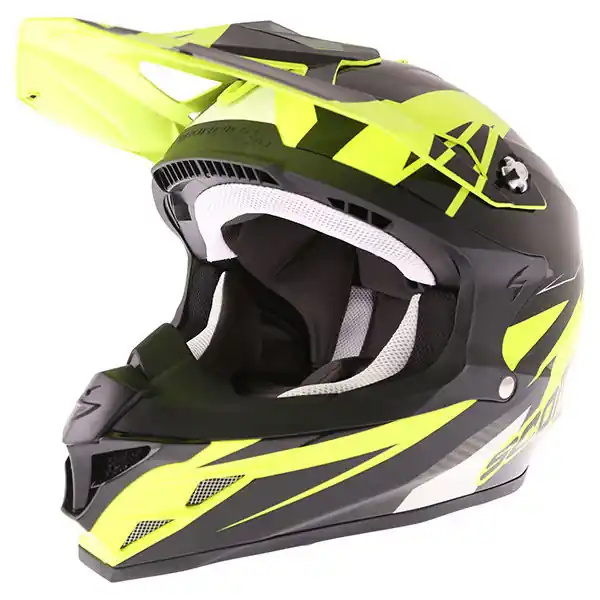 Budget Scorpion Vx 15 Krush Helmet Yellow Black