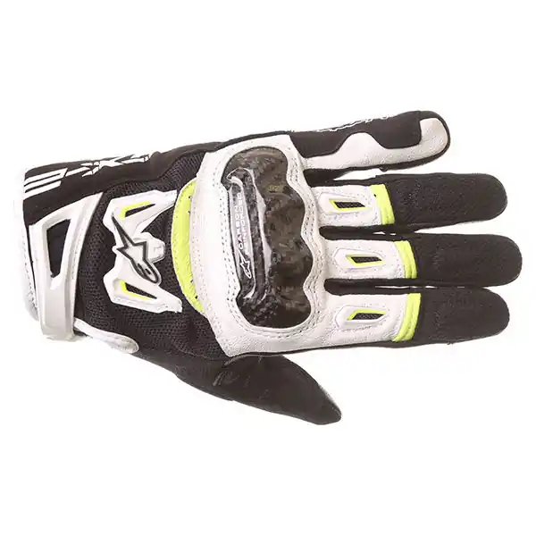 Alpinestars S-MX 2 Air Carbon V2 Gloves Black White Yellow Fluo Don’t Miss Out