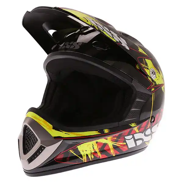 Worldwide Shipping IXS HX 276 Ice Helmet Black Red Yellow