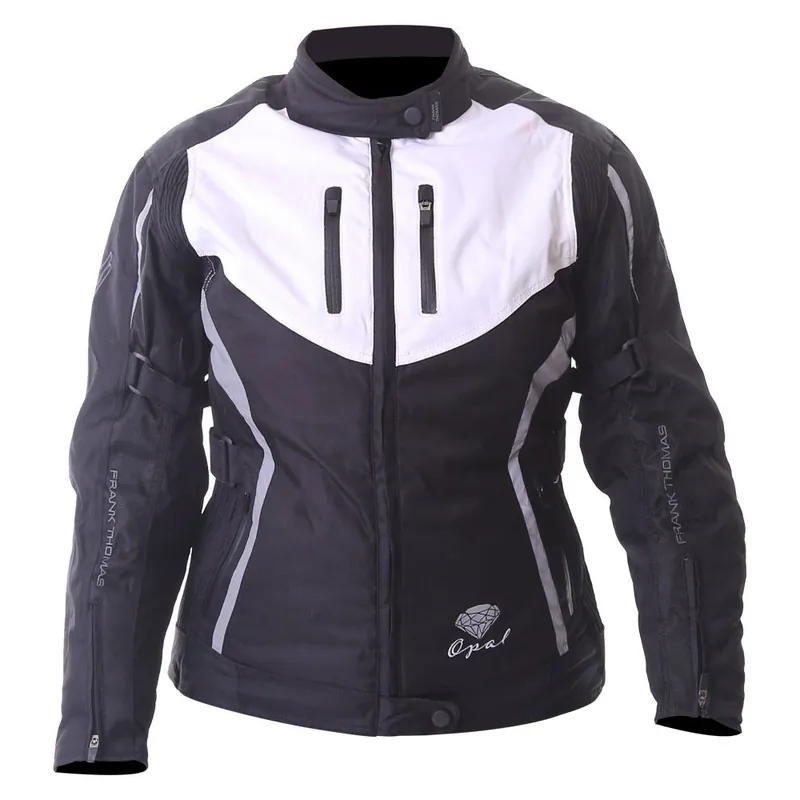 Secure Checkout Frank Thomas Gem Ladies Jacket Black White Silver