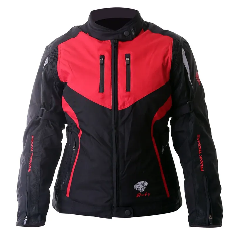 Money Back Guarantee Frank Thomas Gem Ladies Jacket Black Red Silver