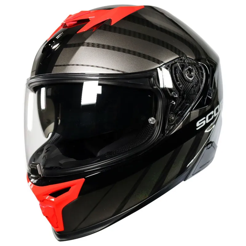 Buy Direct Scorpion EXO 520 Air Shade Helmet Black Red