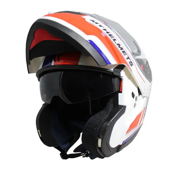 Grab Now MT Atom SV Raceline Helmet White Red Blue