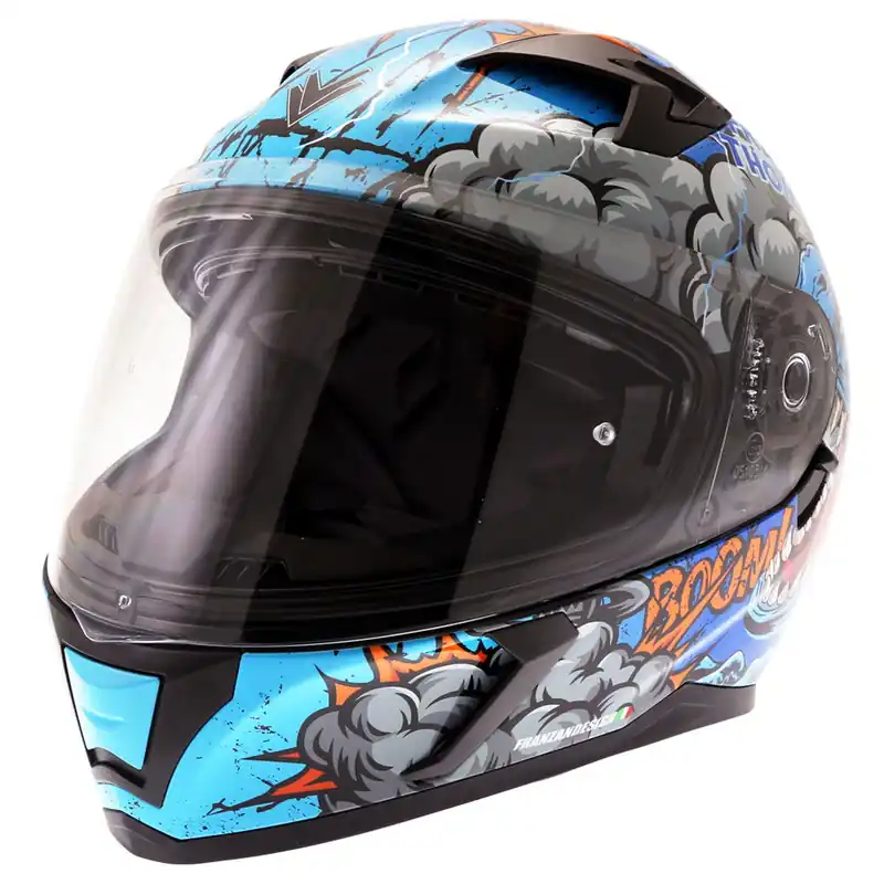 Premium Frank Thomas FT39SV Raptor Helmet Blue