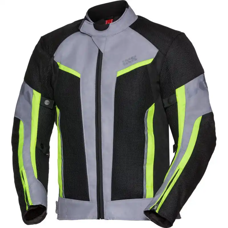 Direct From Factory IXS Ashton-Air Jacket Black Grey Yellow