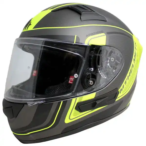 MT KRE Ahead Helmet Matt Black Flou Yellow Affordable