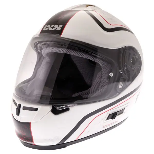 Special Discount IXS HX444 Classic Helmet White Black Red