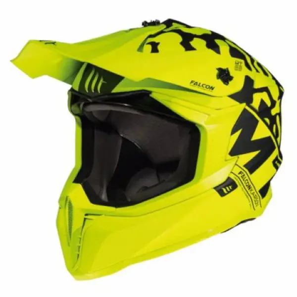 Cheap MT Falcon Karson Helmet Matt Fluo Yellow