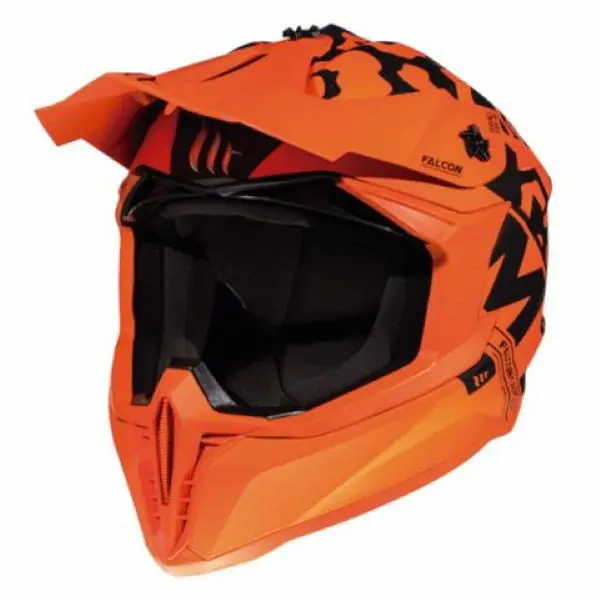 Free Returns MT Falcon Karson Helmet Matt Fluo Orange