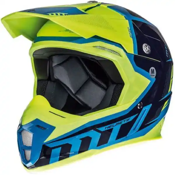 Luxury MT Synchrony Spec Helmet Fluo Yellow Blue
