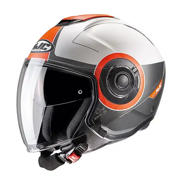 HJC I40 Panadi Helmet Black White Orange Warranty Included