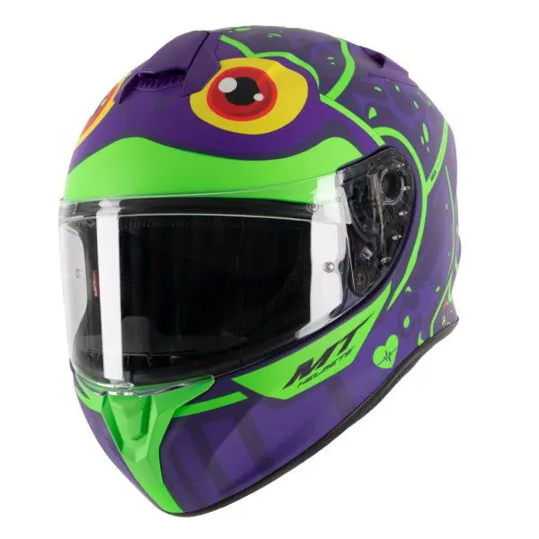 MT Targo Frog Helmet H6 Matt Fluo Green Best Choice