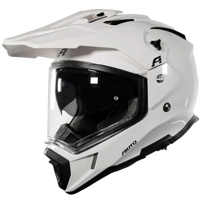 Akito Adventure Helmet White Direct From Manufacturer