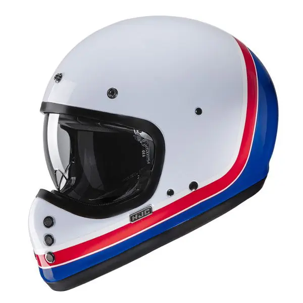HJC V60 Scoby MC21 Helmet White Red Blue Discount